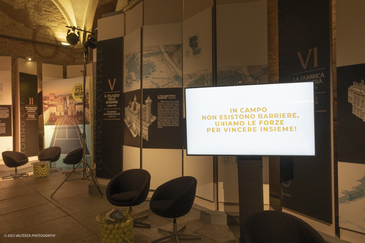 _DSF4831.jpg - 10/11/2023. Torino. Con il taglio del nastro alla presenza delle autoritÃ , oggi in piazza Castello sono stati ufficialmente inaugurati gli spazi di Casa Tennis, Casa Gusto e Casa Media. Nella foto interno di Casa Media