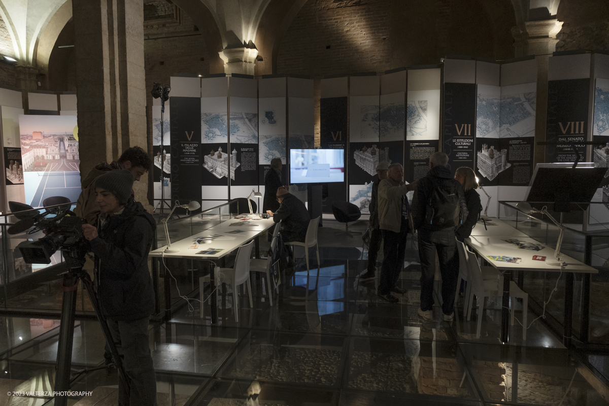 _DSF4835.jpg - 10/11/2023. Torino. Con il taglio del nastro alla presenza delle autoritÃ , oggi in piazza Castello sono stati ufficialmente inaugurati gli spazi di Casa Tennis, Casa Gusto e Casa Media. Nella foto interno di Casa Media