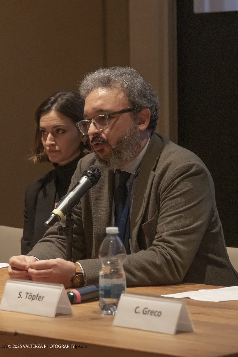 _DSF0024.jpg - 04/12/2025. Torino. Il riallestimento della Sala 7 del Museo Egizio di Torino, dedicata al corredo funerario di Kha e Merit, Ã¨ stato inaugurato il 4 dicembre 2025. I lavori di aggiornamento erano iniziati il 7 ottobre 2025. Nella foto Christian Greco Direttore  del Museo