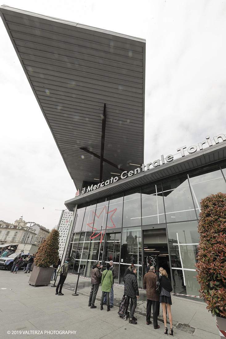 _G3I1574.jpg - 13/04/2019. Torino. Apertura , nell'ex Palazzo Fuksas, del Mercato Centrale nel quartiere di Porta Palazzo, da un'idea di Umberto Montano imprenditore della ristorazione. Nella foto la sede del Mercato Centrale.