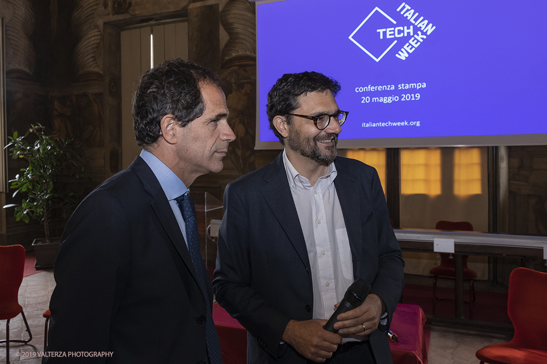 DSCF5962.jpg - 20/05/2019. Torino. A poco piÃ¹ di un mese dallâ€™inizio (24-30 giugno 2019), i promotori dellâ€™Italian Tech Week presentano alla stampa i contenuti dellâ€™iniziativa. Nella foto Vincenzo Ilotte, Presidente Camera di Commercio di Torino, Andrea Griva, Vicepresidente scuola SEI