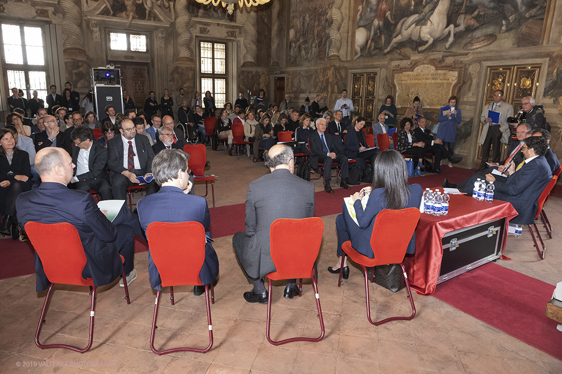 DSCF6149.jpg - 20/05/2019. Torino. A poco piÃ¹ di un mese dallâ€™inizio (24-30 giugno 2019), i promotori dellâ€™Italian Tech Week presentano alla stampa i contenuti dellâ€™iniziativa. Nella foto il salone d'onore del Castello del Valentino affollato di partecipanti alla conferenza.