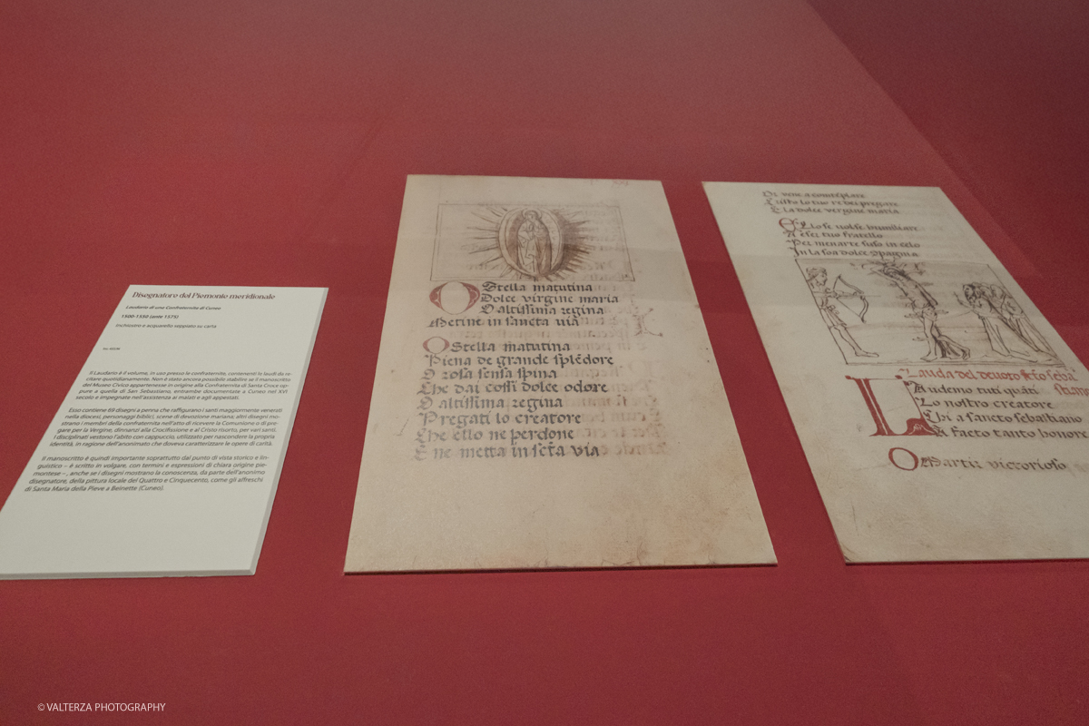 _DSF7918.jpg - 22/05(2025. Torino. JAN VAN EYCK E LE MINIATURE RIVELATE  50 capolavori dalla raccolta di manoscritti di Palazzo Madama. Nella foto parte  opera di disegnatore del Piemonte meridionale, 1500-1550