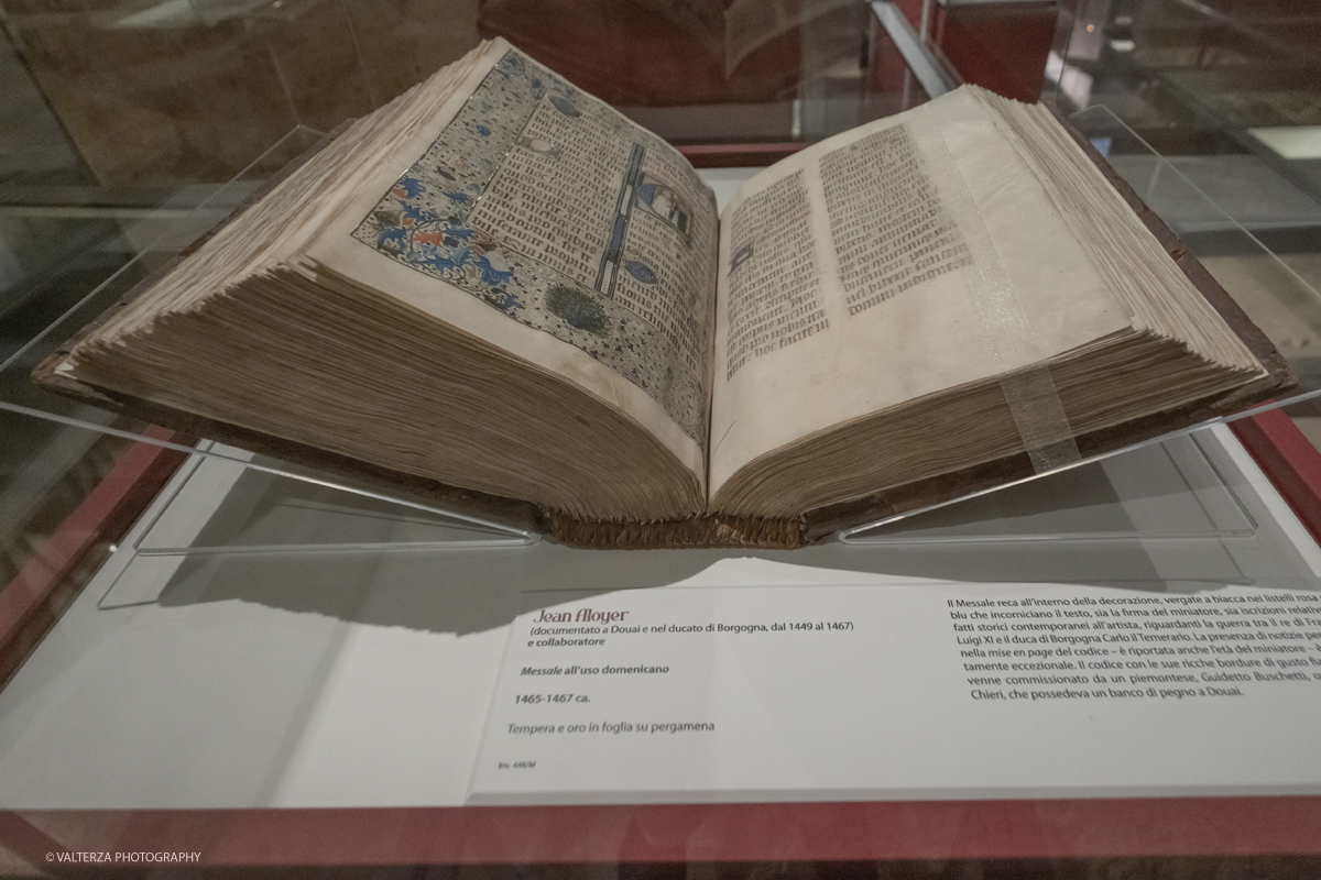 _DSF7930.jpg - 22/05(2025. Torino. JAN VAN EYCK E LE MINIATURE RIVELATE  50 capolavori dalla raccolta di manoscritti di Palazzo Madama. Nella foto opera di Jean Aloyer, messale all'uso domenicano, 1465-1467
