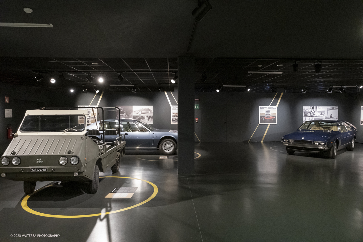 _DSF7152.jpg - 28/03/2023. Torino.  Una mostra per riscoprire la straordinaria vicenda industriale di Iso Rivolta, marchio oggi spesso dimenticato che testimonia lâ€™ingegno italiano nella storia dellâ€™automobile e del car design, recentemente rilanciato dalla nipote del fondatore. Nella foto parte dell'allestimento della mostra