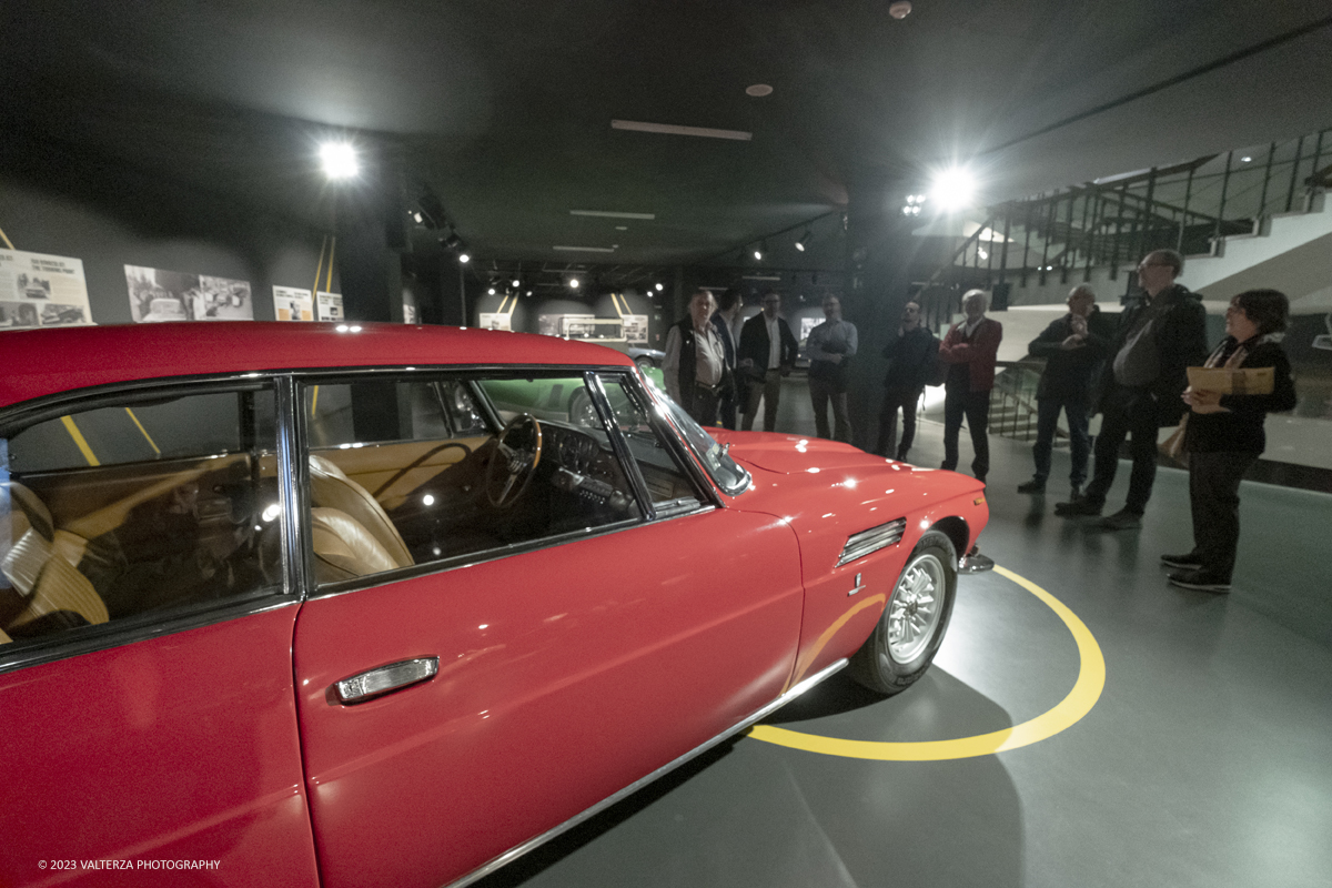 _DSF7286.jpg - 28/03/2023. Torino.  Una mostra per riscoprire la straordinaria vicenda industriale di Iso Rivolta, marchio oggi spesso dimenticato che testimonia lâ€™ingegno italiano nella storia dellâ€™automobile e del car design, recentemente rilanciato dalla nipote del fondatore. Nella foto in visita alla mostra