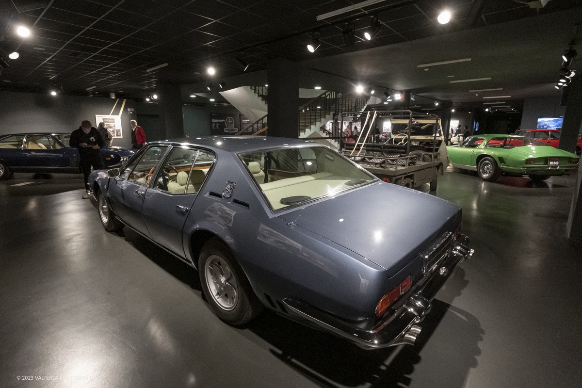 _DSF7309.jpg - 28/03/2023. Torino.  Una mostra per riscoprire la straordinaria vicenda industriale di Iso Rivolta, marchio oggi spesso dimenticato che testimonia lâ€™ingegno italiano nella storia dellâ€™automobile e del car design, recentemente rilanciato dalla nipote del fondatore. Nella foto parte dell'allestimento della mostra