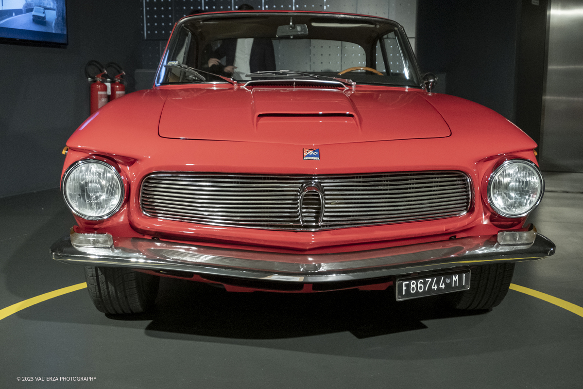 _DSF7394.jpg - 28/03/2023. Torino.  Una mostra per riscoprire la straordinaria vicenda industriale di Iso Rivolta, marchio oggi spesso dimenticato che testimonia lâ€™ingegno italiano nella storia dellâ€™automobile e del car design, recentemente rilanciato dalla nipote del fondatore. Nella foto Iso Rivolta GT "340" 365-1964