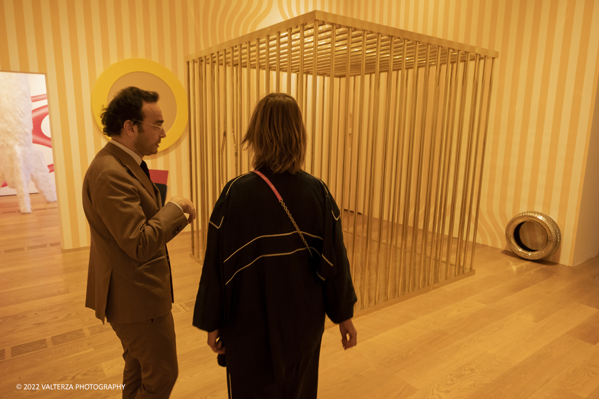 _DSF2450.jpg - 26/05/2022. Torino. Nuova mostra pensata e progettata con lâ€™artista Silvye Fleury per gli spazi di Pinacoteca, a cura di Sarah Cosulich e Lucrezia CalabrÃ² Visconti, lâ€™esposizione consiste in un percorso immersivo che attraversa i nuclei tematici fondamentali della sua ricerca. Il progetto rappresenta la piÃ¹ completa mostra in Italia dedicata a Fleury fino a oggi. Nella foto la sala intitolata The eternal wow