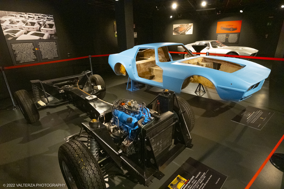DSCF6939.jpg - 13/09/2022. Torino. Al MAUTO si Ã¨ tenuta lâ€™inaugurazione di una mostra che vuole rendere omaggio a questa auto sportiva dâ€™autore, unâ€™avventura pensata a Milano e realizzata a Torino, straordinaria nel successo e nel fallimento. Nella foto parte dell'allestimento della mostra