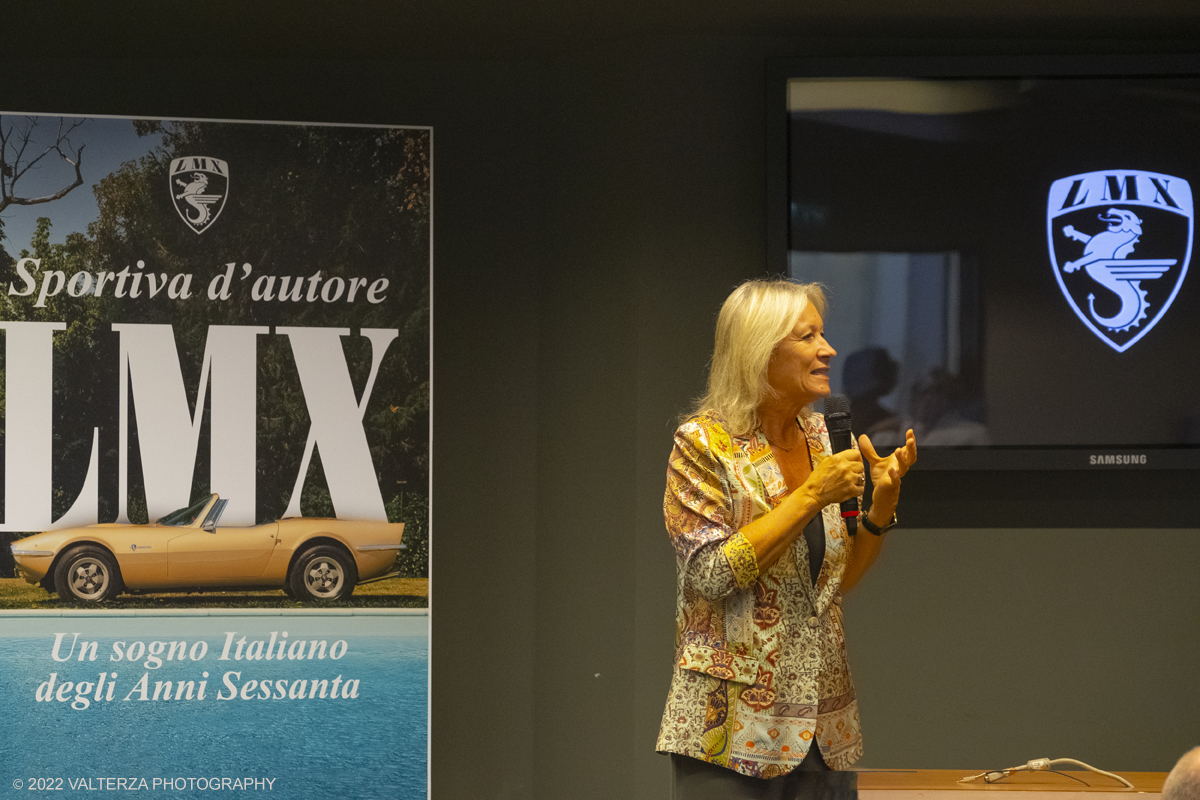 _DSF5288.jpg - 13/09/2022. Torino. Al MAUTO si Ã¨ tenuta lâ€™inaugurazione di una mostra che vuole rendere omaggio a questa auto sportiva dâ€™autore, unâ€™avventura pensata a Milano e realizzata a Torino, straordinaria nel successo e nel fallimento. Nella foto Mariella Mengozzi, Direttore Museo Nazionale dellâ€™Automobile apre la conferenza di presentazione della mostra