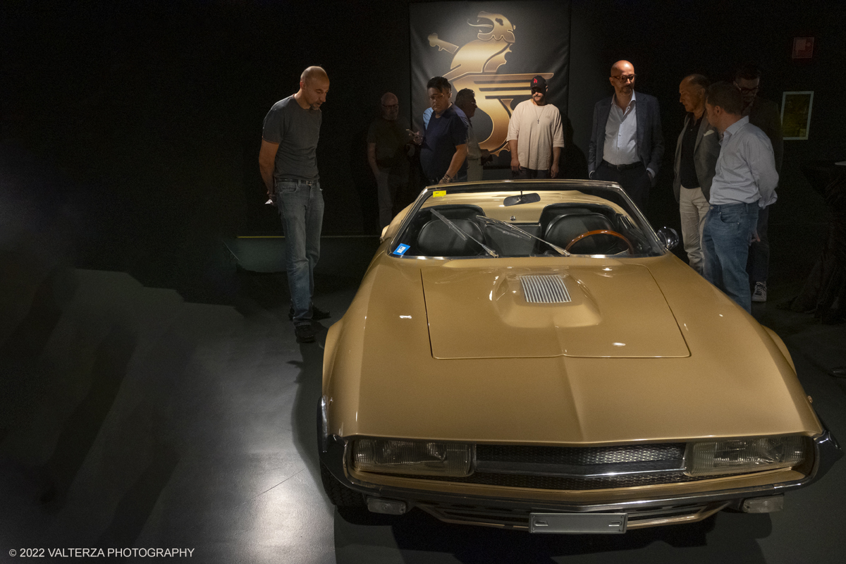 _DSF5351.jpg - 13/09/2022. Torino. Al MAUTO si Ã¨ tenuta lâ€™inaugurazione di una mostra che vuole rendere omaggio a questa auto sportiva dâ€™autore, unâ€™avventura pensata a Milano e realizzata a Torino, straordinaria nel successo e nel fallimento. Nella foto in visita alla mostra