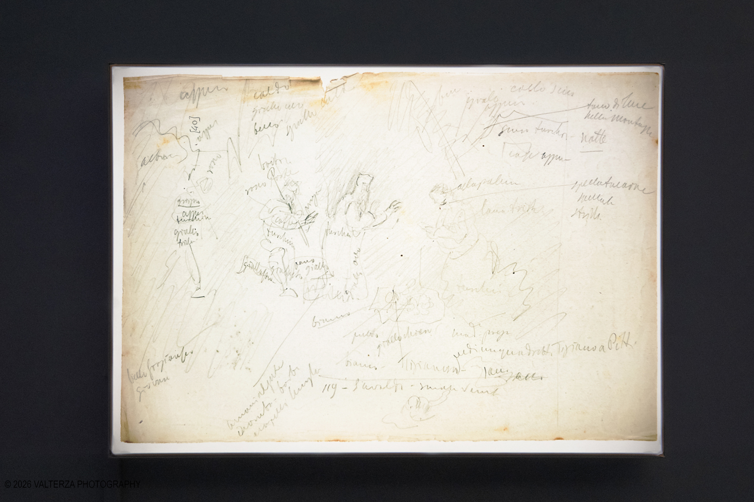_DSF3885.jpg - 29/05/2026. Torino. Ai Musei Reali di Torino un confronto tra Lorenzo Lotto e Giovanni Girolamo Savoldo indaga le origini della â€œluce del veroâ€� che anticipÃ² la rivoluzione caravaggesca. In mostra tre dipinti del primo Cinquecento, disegni di Cavalcaselle e una â€œlezione immaginataâ€� di Roberto Longhi.  Nella foto i disegni di  Cavalcaselle