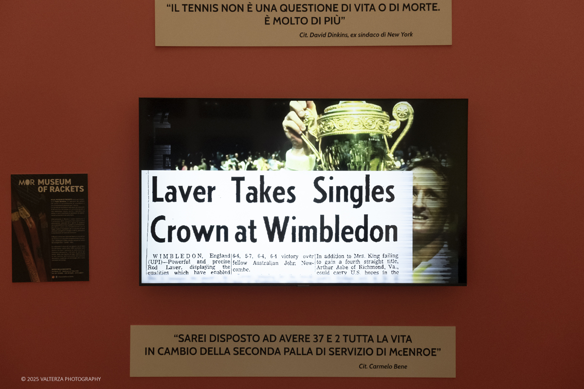 _DSF6144.jpg - 10/11)2025.Torino.  NITTO ATP FINALS / LIVE TENNIS, LOVE TORINO & PIEMONTE. Nella foto la mostra del Museo della Racchetta