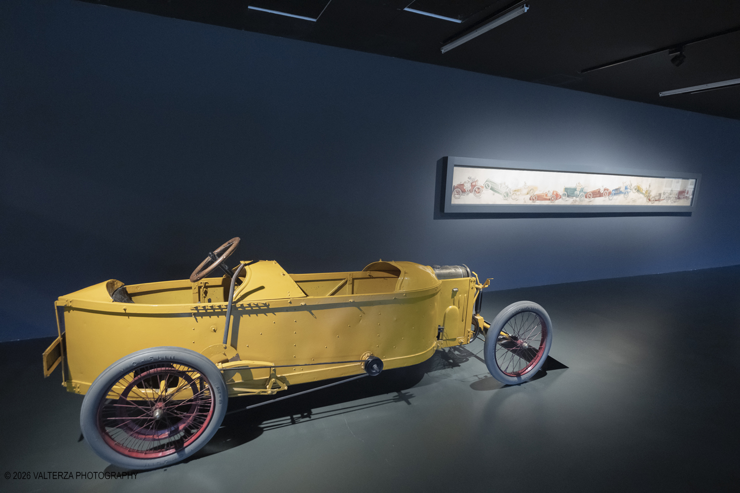_DSF4193.jpg - 11/06/2026. Torino.  Nuovo spazio in via di allestimento nella  collezione storica della sezione permanente "Pista Formula" con modelli che sono raritÃ  . Nella foto la francese Bedella 8HP 1911