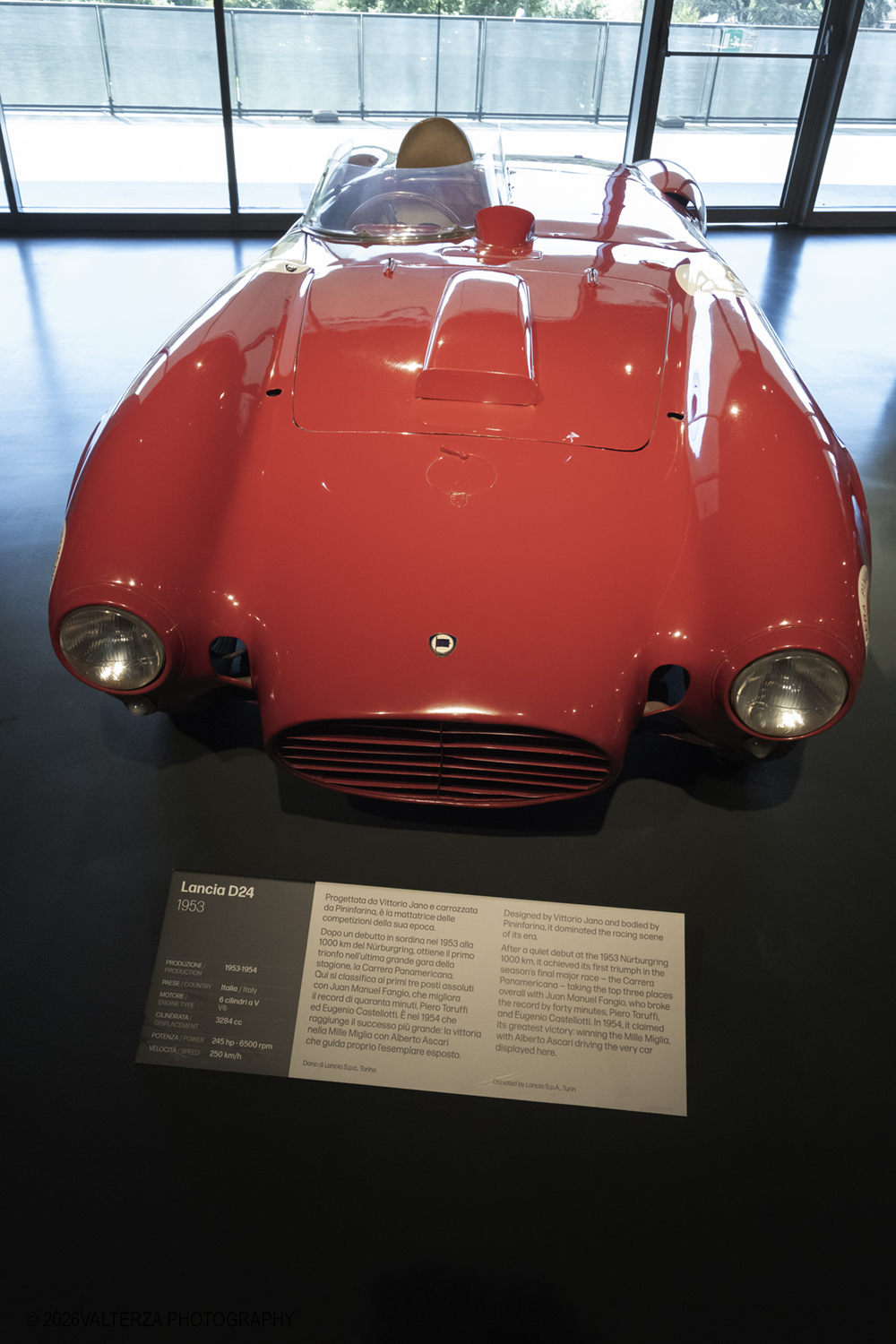 _DSF4224.jpg - 11/06/2026. Torino.  Nuovo spazio in via di allestimento nella  collezione storica della sezione permanente "Pista Formula" con modelli che sono raritÃ  . Nella foto la Lancia D24 1953