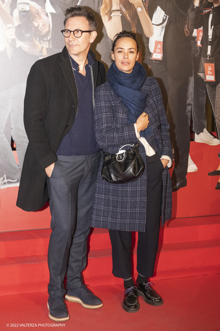 _DSF3575.jpg - 14/02/2022.Torino. A dieci anni dal successo internazionale di The Artist - premiato con cinque Oscar, tre Golden Globe, sette BAFTA e sei CÃ©sar - il regista Michel Hazanavicius e lâ€™attrice consorte BÃ©rÃ©nice Bejo sono stati ospiti del Museo Nazionale del Cinema per una masterclass. Nella foto - il regista Michel Hazanavicius e lâ€™attrice BÃ©rÃ©nice Bejo