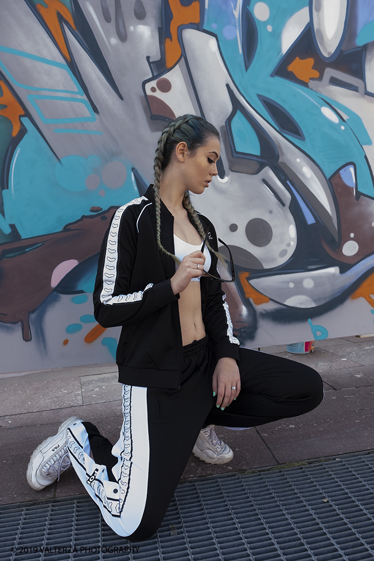 DSCF7811.jpg - 08/06/2019. Torino, Maze, il festival dedicato al mondo dello Streetwear e della Streetculture. Street fashion con la modella Benedetta.