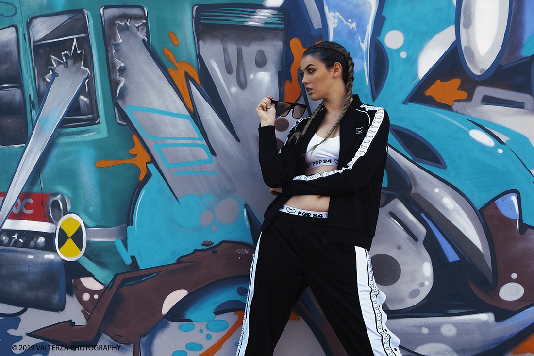 DSCF7846.jpg - 08/06/2019. Torino, Maze, il festival dedicato al mondo dello Streetwear e della Streetculture. Street fashion con la modella Benedetta.