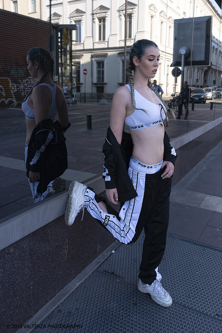 DSCF7974.jpg - 08/06/2019. Torino, Maze, il festival dedicato al mondo dello Streetwear e della Streetculture. Street fashion con la modella Benedetta.