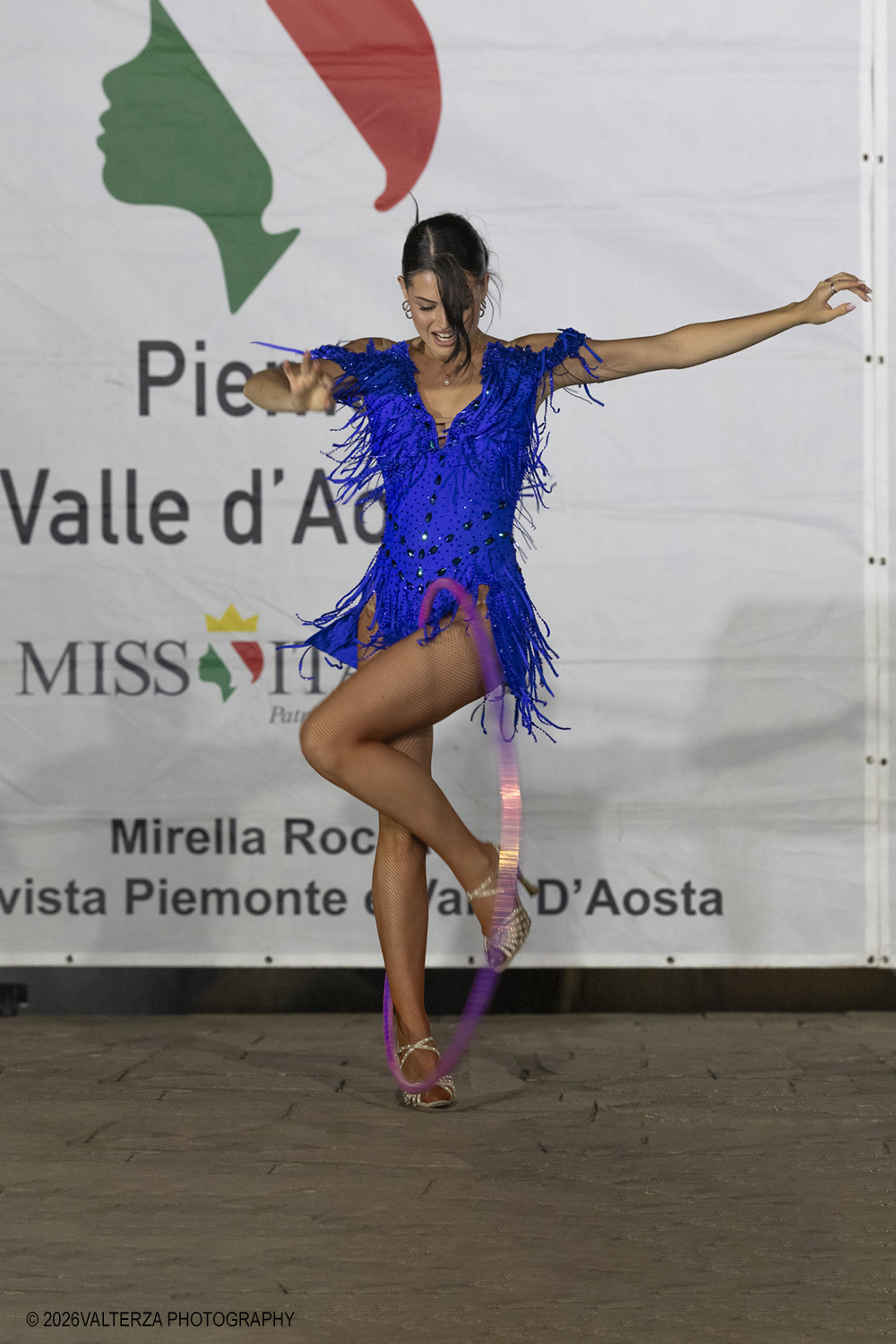 _G5A4922.jpg - 30/09/2026. Zoom Torino. Finale regionale Miss Italia 2026 Nelle foto Nicole Medini una delle quattro concorrenti finaliste portate ali'ingresso in finale dalla tenace esclusivista per il Piemonte Valle d'Aosta Mirella Rocca, assieme con Francesca Longobardi, Emily Zoe Pugliese, Greta Vianelli