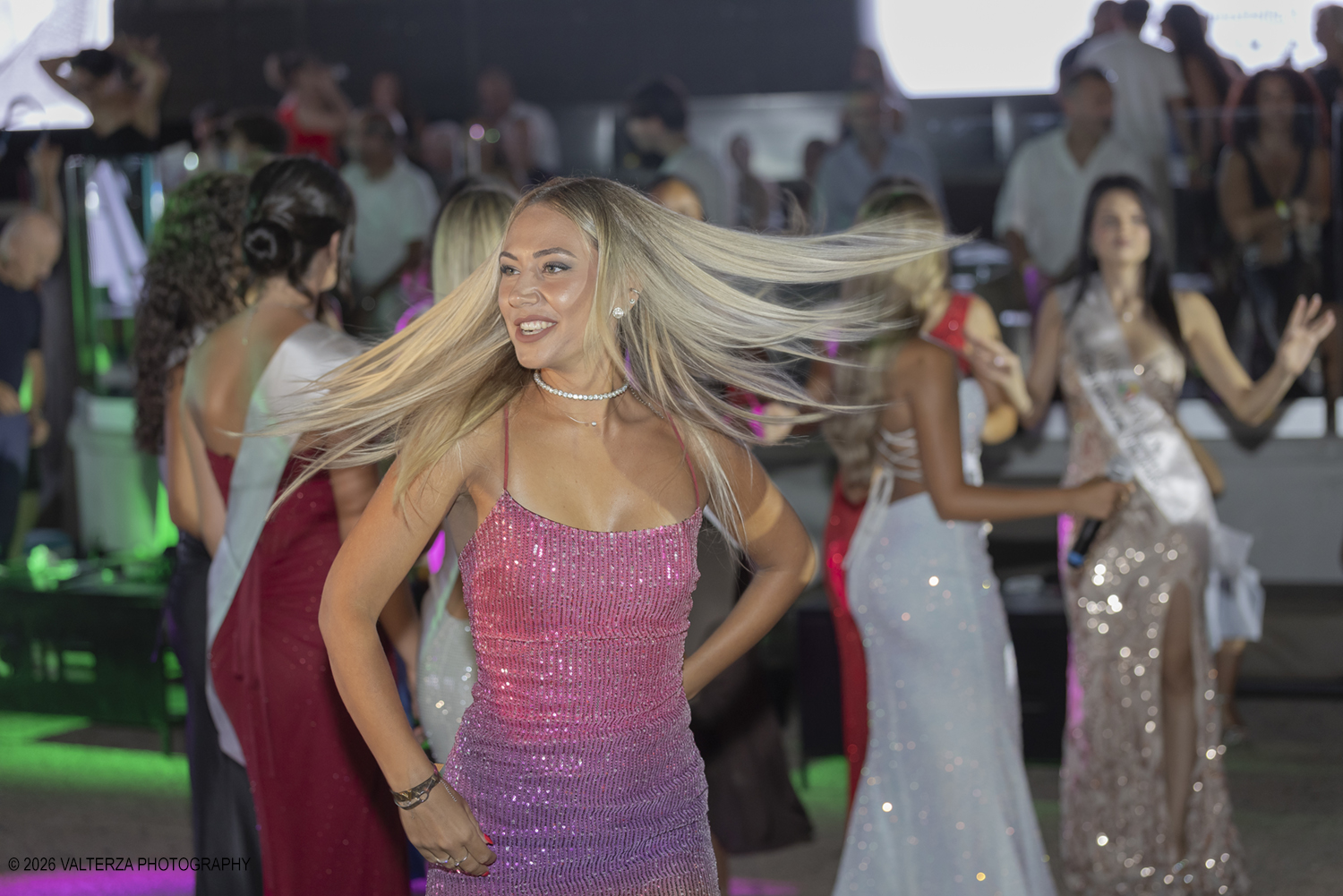 _G5A0346.jpg - 27/08/2026 Torino. La proclamazione di Miss Torino 2026,  si Ã¨ conclusa con il trionfo di Greta Vianelli, eletta ufficialmente  all'interno dell'esclusivo Garden del ONE Torino. Il prestigioso titolo Ã¨ stato assegnato sotto l'attenta regia di Mirella Rocca, storica esclusivista del concorso di Miss Italia per il Piemonte e la Valle d'Aosta.  Nella foto diverse miss di Piemonte e Valle d'Aosta animatrici e spettatrici dell'evento