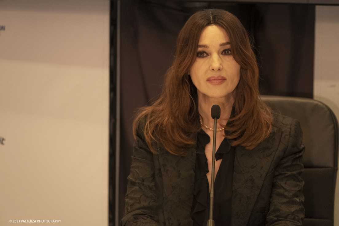 _DSF7921.jpg - 30/11/2021. Torino. Conferenza stampa e Photocall con Monica Bellucci per il film The girl in the Fountain. Nella foto Monica Bellucci