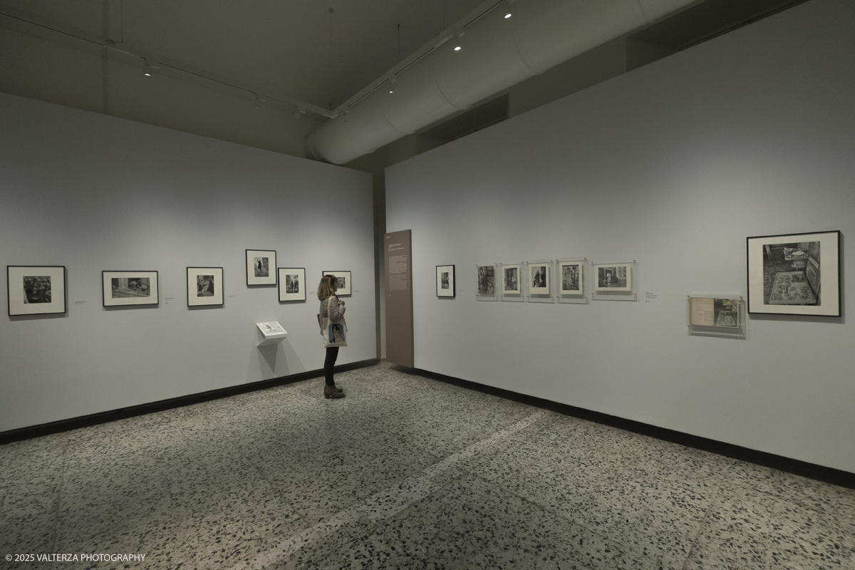 DSCF0048.jpg - Italy, Turin, February 13, 2025. CAMERA - Centro Italiano per la Fotografia presents the exhibition â€œHenri Cartier-Bresson e lâ€™Italiaâ€�, an unpublished story, signed by H.C.B. on the history of the  Italian countrry from 1932 to 1973. Into the picture visiting the exhibition