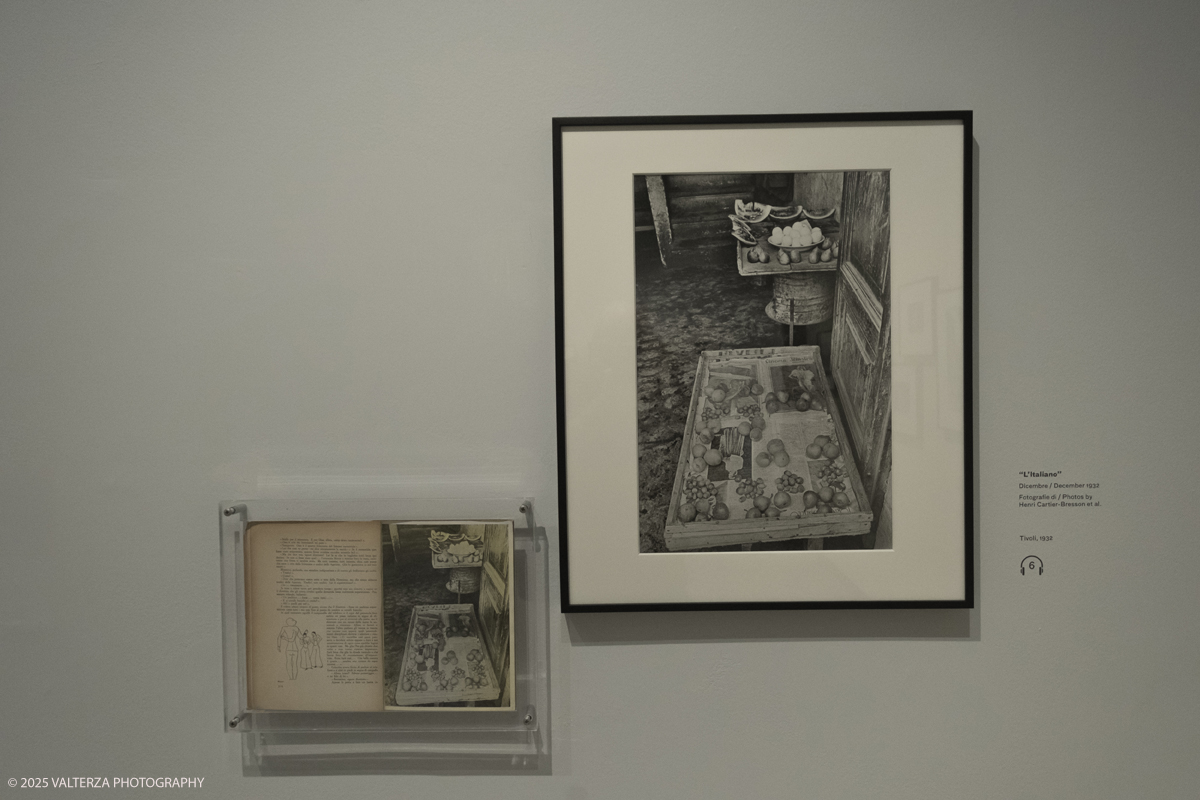 DSCF0051.jpg - Italy, Turin, February 13, 2025. CAMERA - Centro Italiano per la Fotografia presents the exhibition â€œHenri Cartier-Bresson e lâ€™Italiaâ€�, an unpublished story, signed by H.C.B. on the history of the  Italian countrry from 1932 to 1973. Into the picture image from the first trip to Italy