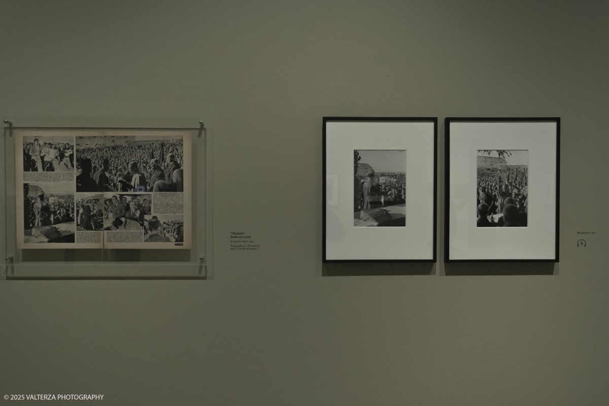 DSCF0080.jpg - Italy, Turin, February 13, 2025. CAMERA - Centro Italiano per la Fotografia presents the exhibition â€œHenri Cartier-Bresson e lâ€™Italiaâ€�, an unpublished story, signed by H.C.B. on the history of the  Italian countrry from 1932 to 1973. Into the picture images from 1954