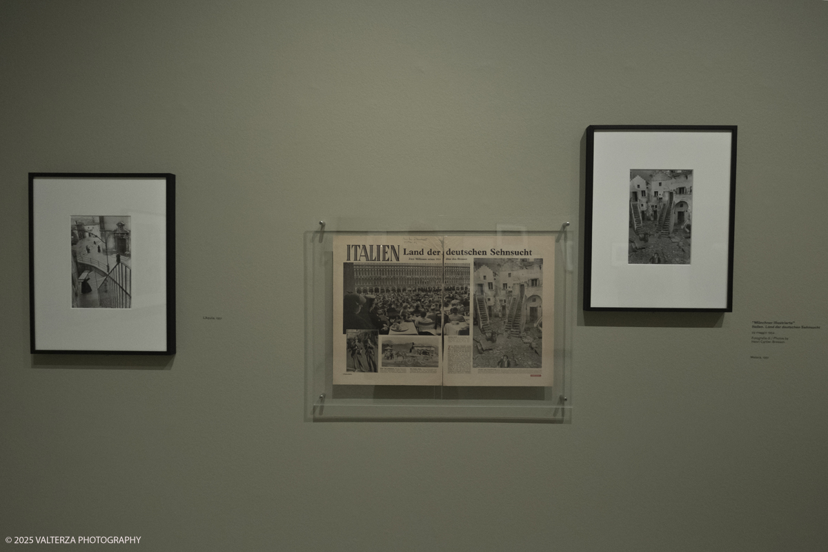 DSCF0083.jpg - Italy, Turin, February 13, 2025. CAMERA - Centro Italiano per la Fotografia presents the exhibition â€œHenri Cartier-Bresson e lâ€™Italiaâ€�, an unpublished story, signed by H.C.B. on the history of the  Italian countrry from 1932 to 1973. Into the picture images from 1954