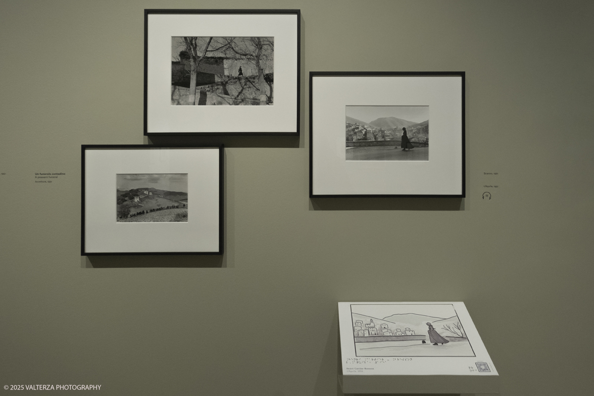DSCF0086.jpg - Italy, Turin, February 13, 2025. CAMERA - Centro Italiano per la Fotografia presents the exhibition â€œHenri Cartier-Bresson e lâ€™Italiaâ€�, an unpublished story, signed by H.C.B. on the history of the  Italian countrry from 1932 to 1973. Into the picture images from 1951
