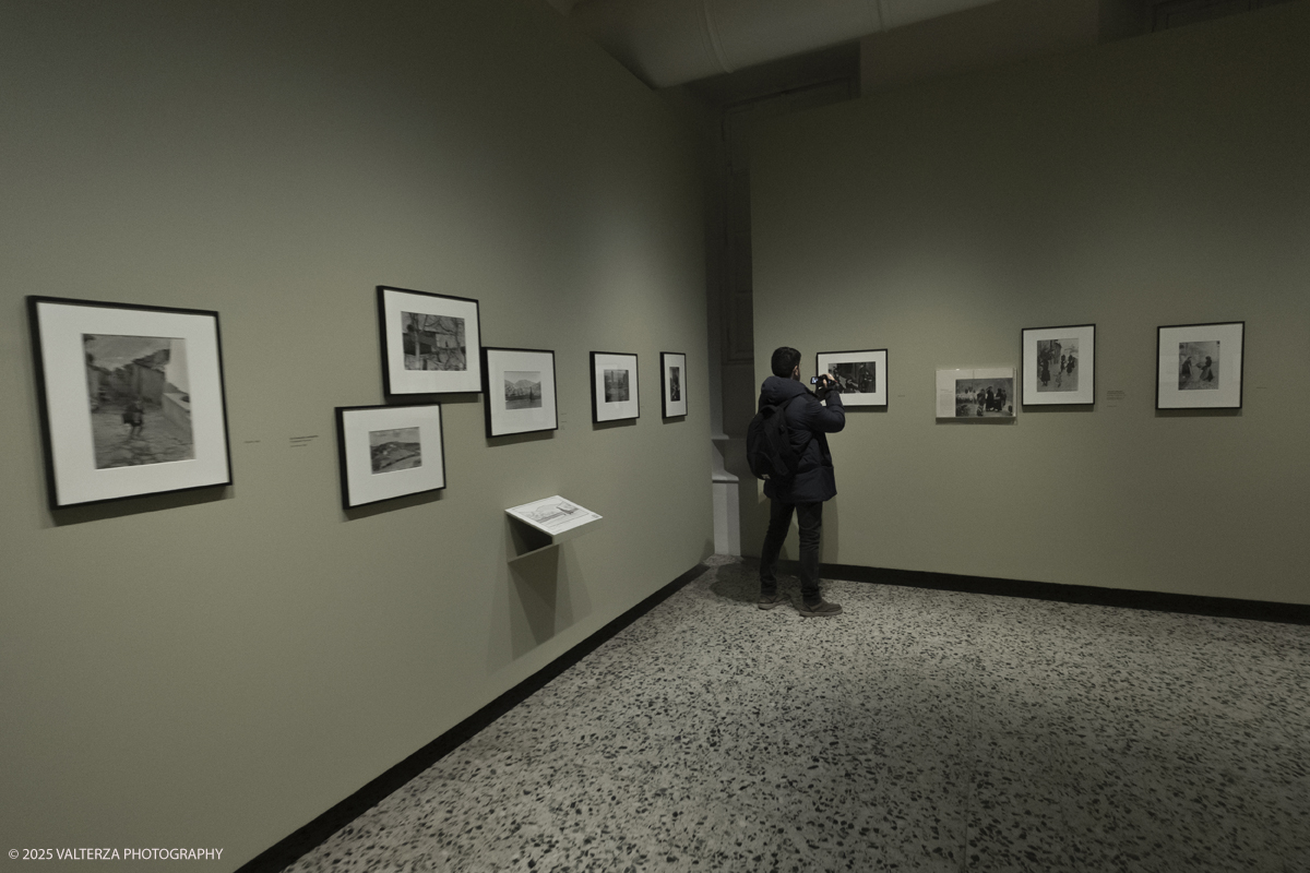 DSCF0089.jpg - Italy, Turin, February 13, 2025. CAMERA - Centro Italiano per la Fotografia presents the exhibition â€œHenri Cartier-Bresson e lâ€™Italiaâ€�, an unpublished story, signed by H.C.B. on the history of the  Italian countrry from 1932 to 1973. Into the picture visiting the exhibition