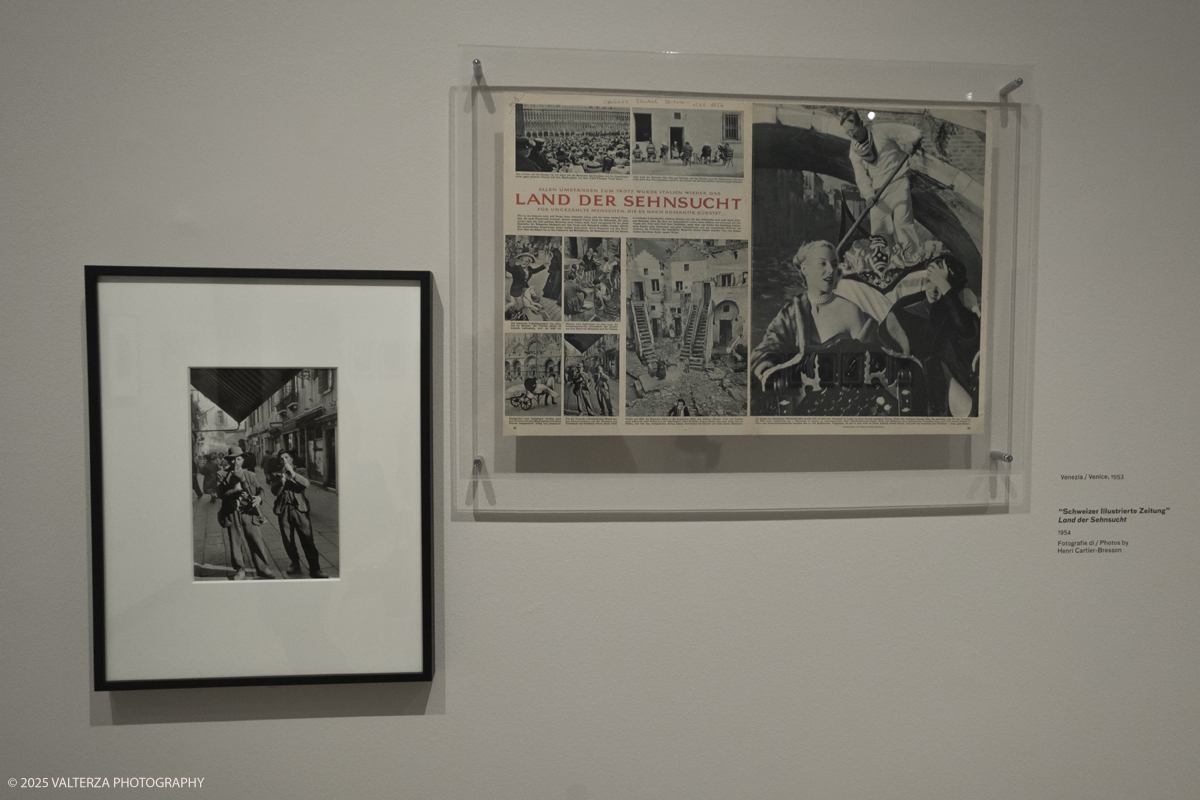 DSCF0104.jpg - Italy, Turin, February 13, 2025. CAMERA - Centro Italiano per la Fotografia presents the exhibition â€œHenri Cartier-Bresson e lâ€™Italiaâ€�, an unpublished story, signed by H.C.B. on the history of the  Italian countrry from 1932 to 1973. Into the picture images from 1953