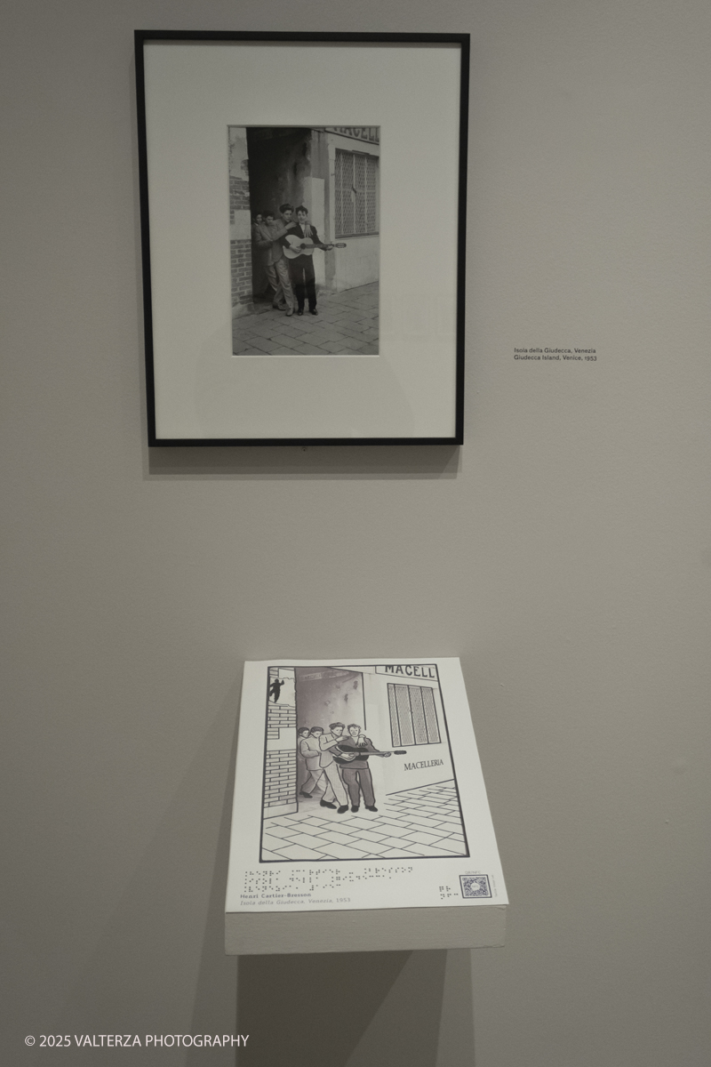 DSCF0110.jpg - Italy, Turin, February 13, 2025. CAMERA - Centro Italiano per la Fotografia presents the exhibition â€œHenri Cartier-Bresson e lâ€™Italiaâ€�, an unpublished story, signed by H.C.B. on the history of the  Italian countrry from 1932 to 1973. Into the picture images from 1953
