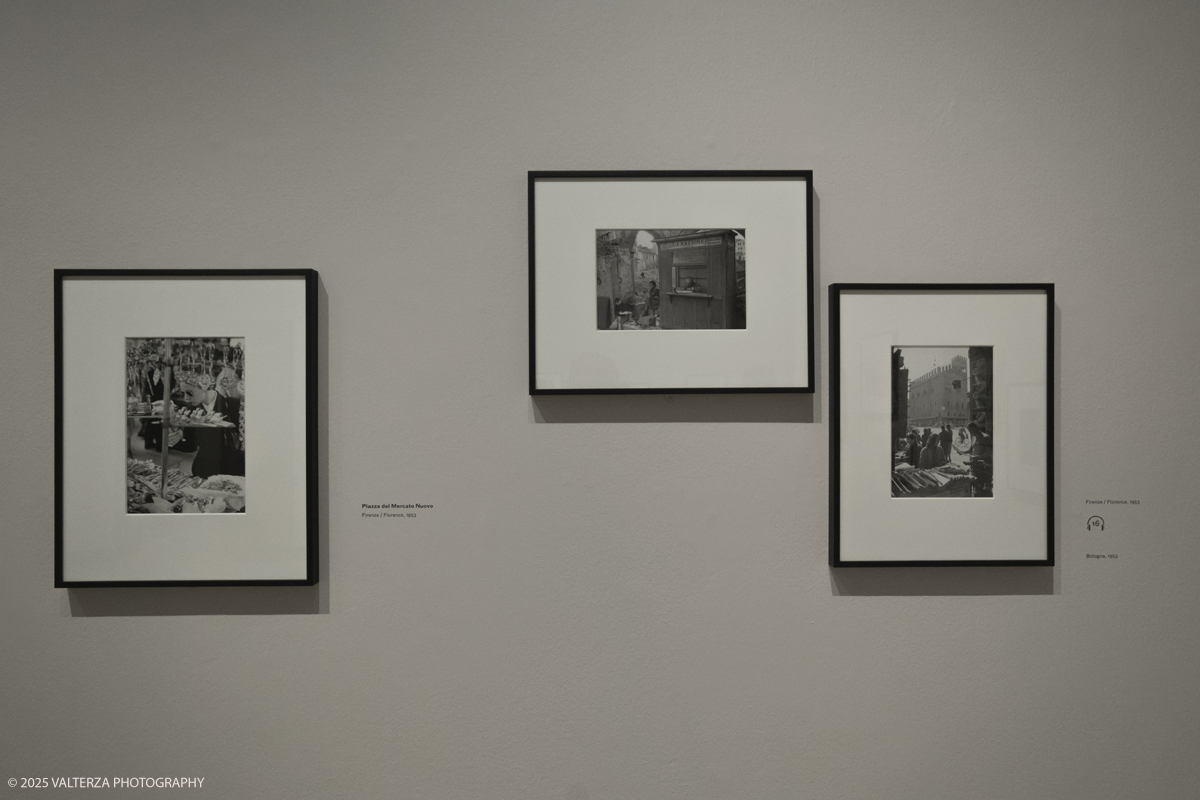 DSCF0113.jpg - Italy, Turin, February 13, 2025. CAMERA - Centro Italiano per la Fotografia presents the exhibition â€œHenri Cartier-Bresson e lâ€™Italiaâ€�, an unpublished story, signed by H.C.B. on the history of the  Italian countrry from 1932 to 1973. Into the picture images from 1953