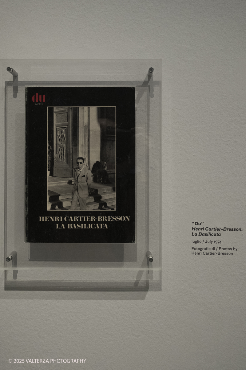 DSCF0162.jpg - Italy, Turin, February 13, 2025. CAMERA - Centro Italiano per la Fotografia presents the exhibition â€œHenri Cartier-Bresson e lâ€™Italiaâ€�, an unpublished story, signed by H.C.B. on the history of the  Italian countrry from 1932 to 1973. Into the picture image early 70â€™s last time in Italy