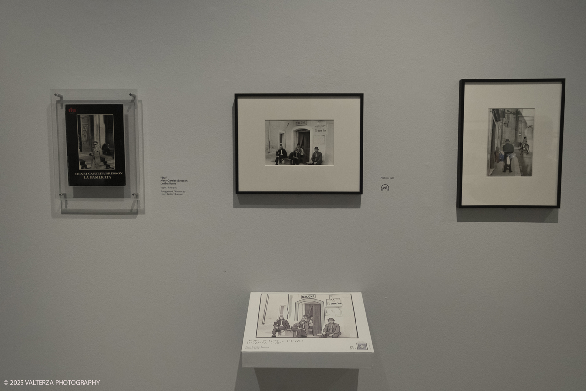 DSCF0167.jpg - Italy, Turin, February 13, 2025. CAMERA - Centro Italiano per la Fotografia presents the exhibition â€œHenri Cartier-Bresson e lâ€™Italiaâ€�, an unpublished story, signed by H.C.B. on the history of the  Italian countrry from 1932 to 1973. Into the picture images early 70â€™s last time in Italy