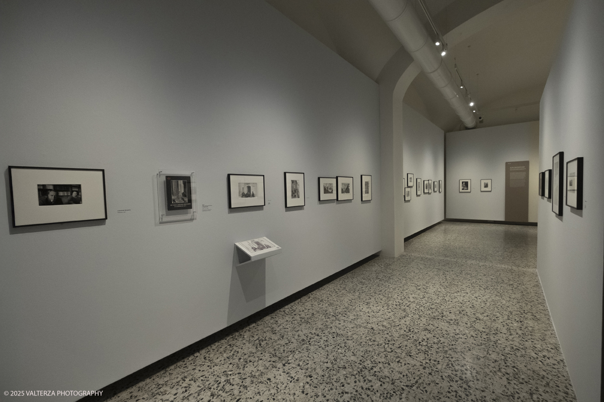 DSCF0183.jpg - Italy, Turin, February 13, 2025. CAMERA - Centro Italiano per la Fotografia presents the exhibition â€œHenri Cartier-Bresson e lâ€™Italiaâ€�, an unpublished story, signed by H.C.B. on the history of the  Italian countrry from 1932 to 1973. Into the picture part of the exhibition set-up