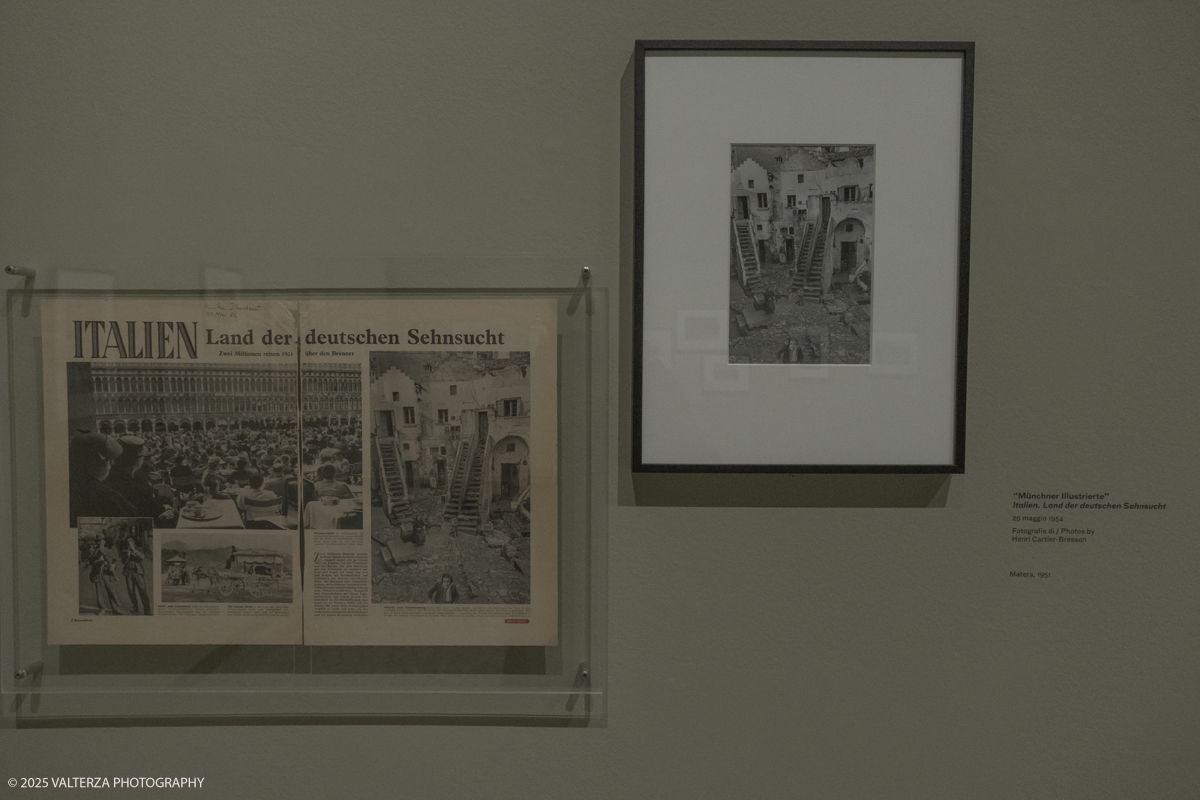 _DSF6250.jpg - Italy, Turin, February 13, 2025. CAMERA - Centro Italiano per la Fotografia presents the exhibition â€œHenri Cartier-Bresson e lâ€™Italiaâ€�, an unpublished story, signed by H.C.B. on the history of the  Italian countrry from 1932 to 1973. Into the picture images from assignments in the 50's