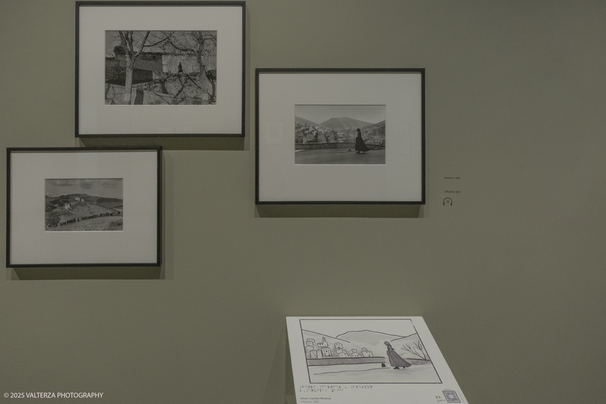 _DSF6259.jpg - Italy, Turin, February 13, 2025. CAMERA - Centro Italiano per la Fotografia presents the exhibition â€œHenri Cartier-Bresson e lâ€™Italiaâ€�, an unpublished story, signed by H.C.B. on the history of the  Italian countrry from 1932 to 1973. Into the picture images from assignments in the 50's