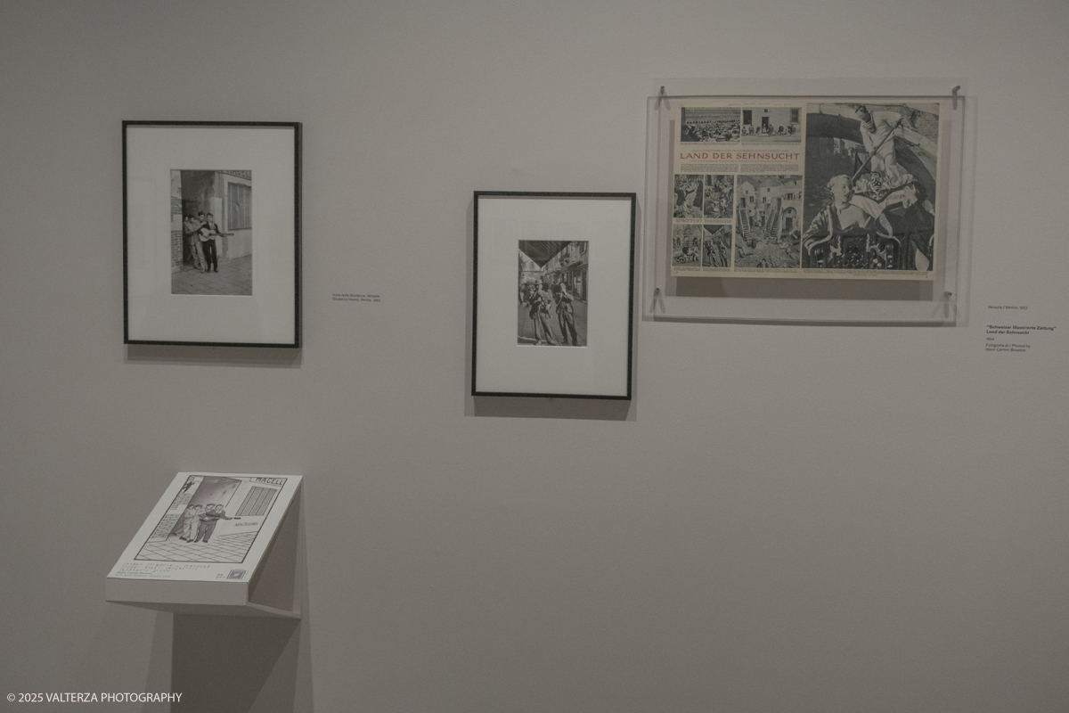 _DSF6283.jpg - Italy, Turin, February 13, 2025. CAMERA - Centro Italiano per la Fotografia presents the exhibition â€œHenri Cartier-Bresson e lâ€™Italiaâ€�, an unpublished story, signed by H.C.B. on the history of the  Italian countrry from 1932 to 1973. Into the picture images from assignments in the 50's