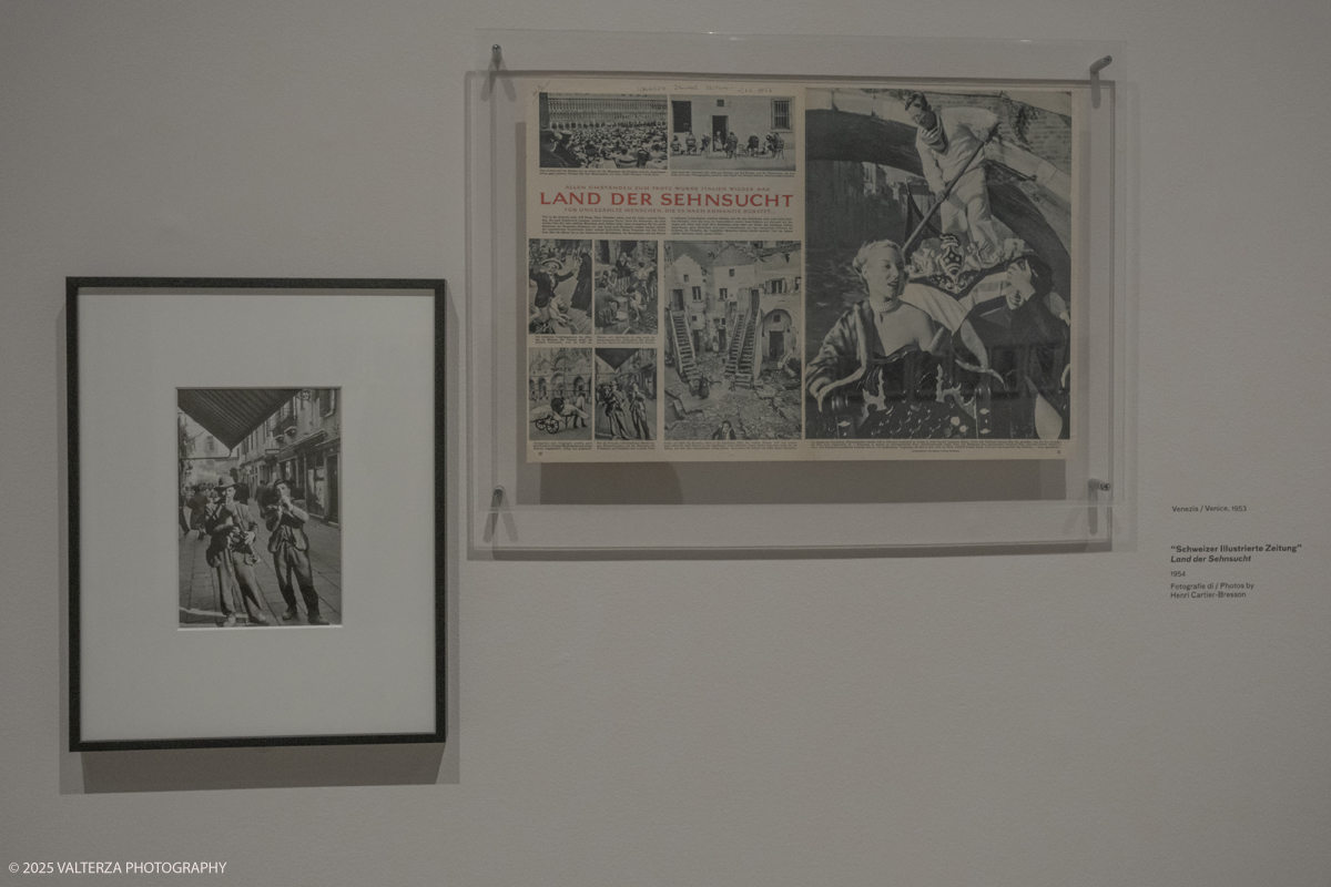 _DSF6285.jpg - Italy, Turin, February 13, 2025. CAMERA - Centro Italiano per la Fotografia presents the exhibition â€œHenri Cartier-Bresson e lâ€™Italiaâ€�, an unpublished story, signed by H.C.B. on the history of the  Italian countrry from 1932 to 1973. Into the picture images from assignments in the 50's