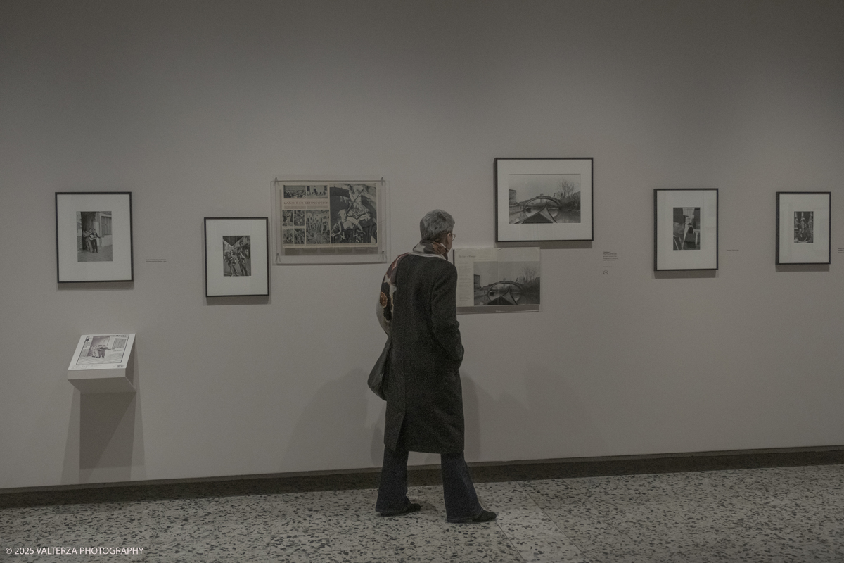 _DSF6309.jpg - Italy, Turin, February 13, 2025. CAMERA - Centro Italiano per la Fotografia presents the exhibition â€œHenri Cartier-Bresson e lâ€™Italiaâ€�, an unpublished story, signed by H.C.B. on the history of the  Italian countrry from 1932 to 1973. Into the picture visiting the exhibition