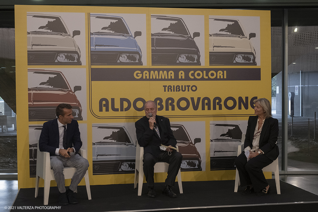 _DSF2857.jpg - 12/10/2021. Torino.  Al MAUTO in esposizione nove Lancia Gamma CoupÃ¨ fino al 24 Ottobre. Nella foto l'intervento di Rodolfo Gaffino