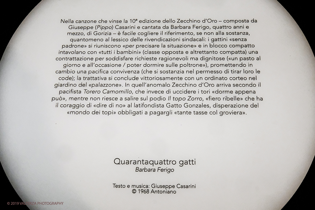 _DSF4900.jpg - 21/03/2019. Torino. La mostra Ã¨ un percorso. organizzato in senso cronologico e tematico in 12 aeree., di sala in sala,con brevi testi,grandi foto,oggetti, una playlist delle canzoni legate all'epoca ed al tema, e totem per l'ascolto delle medesime. Area tematica "Contessa"