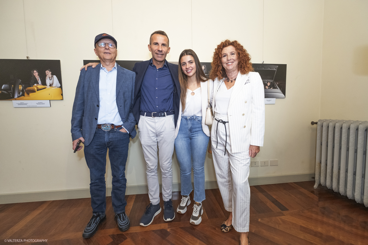 _DSF9781.jpg - 10/09/2025. Torino, Palazzo Lascaris. Apertura Mostra Donne e Motori? Gioie e Basta. Eleganza e bellezza di Donne e Auto.. Nella foto Alfredo Stola, Andrea Levy, Federica Levy, Maria Paola Stola