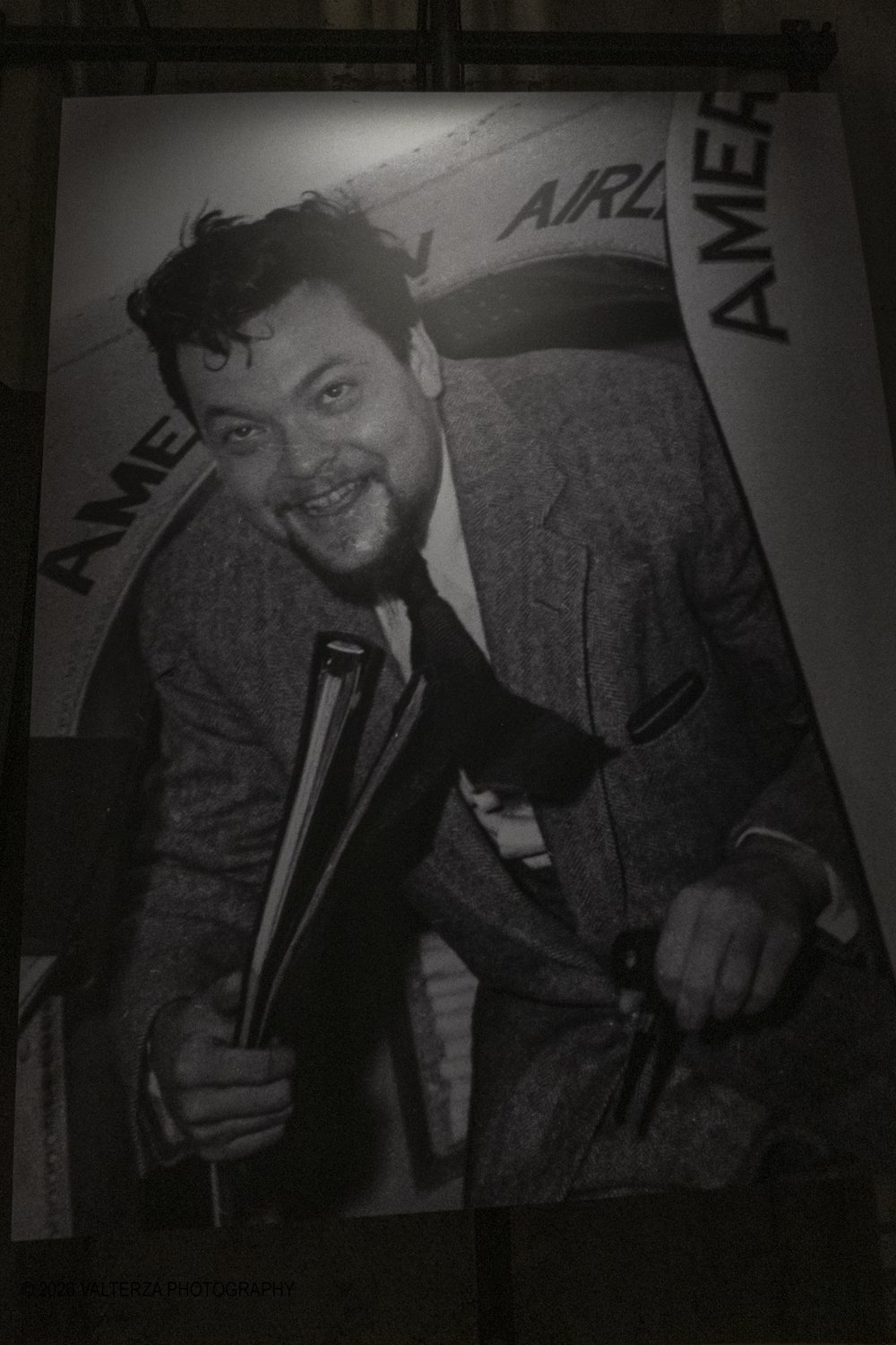 _DSF8655.jpg - 31/03/2026. Torino. Mostra My Name is Orson Welle, la mostra ripercorre la vita e la carriera del grande regista attraverso fotografie, documenti dâ€™archivio, disegni, manifesti, materiali audiovisivi e installazioni. Nella foto documentazione afferente alla prima delle cinque aree tematiche  della mostra (1915-1939) Wonder Boy