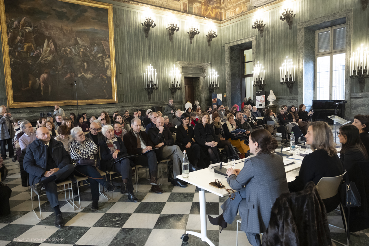 _DSF0117.jpg - 22/11720'25. Torino. Dal 22 novembre 2025 al 3 maggio 2026, le Sale Chiablese dei Musei Reali di Torino ospitano una mostra dedicata a Orazio Gentileschi (Pisa, 1563 â€“ Londra, 1639), uno dei piÃ¹ importanti artisti italiani del Seicento, la cui straordinaria qualitÃ  pittorica fu premiata da un successo in vita pari a quello di Caravaggio, Rubens e Van Dyck. Nella foto un momento della presentazione della mostra