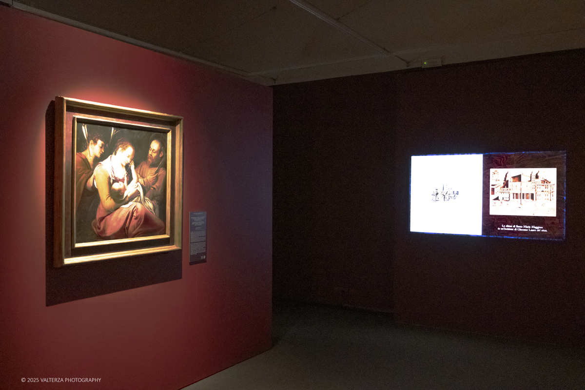 _DSF0161.jpg - 22/11720'25. Torino. Dal 22 novembre 2025 al 3 maggio 2026, le Sale Chiablese dei Musei Reali di Torino ospitano una mostra dedicata a Orazio Gentileschi (Pisa, 1563 â€“ Londra, 1639), uno dei piÃ¹ importanti artisti italiani del Seicento, la cui straordinaria qualitÃ  pittorica fu premiata da un successo in vita pari a quello di Caravaggio, Rubens e Van Dyck. Nella foto parte dell'allestimento della mostra